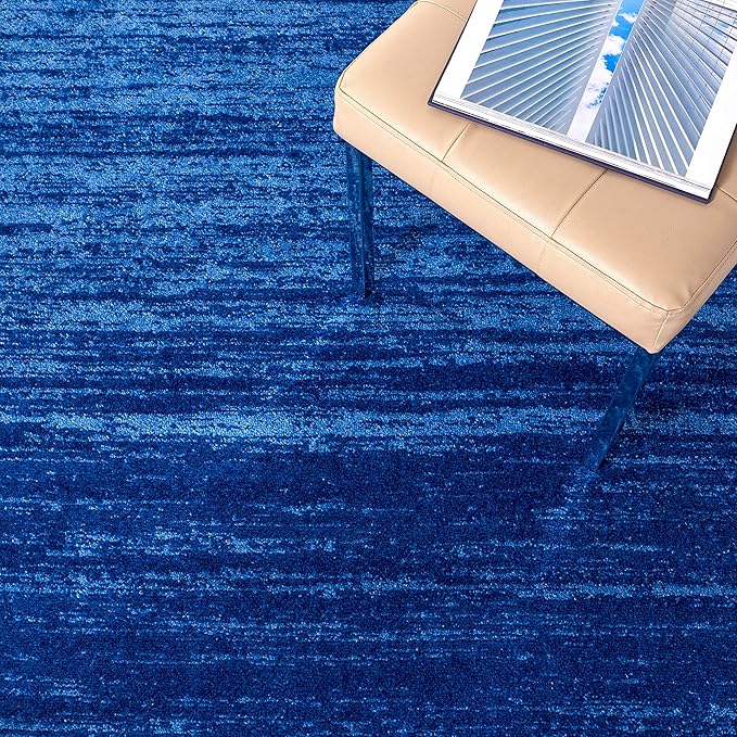 SAFAVIEH Adirondack Collection Runner Rug - 2'6" x 18', Light Blue & Dark Blue, Modern Ombre Design, Non Shedding & Easy to Clean, Ideal for Hallway, Foyer, Kitchen, Entryway, Bedroom (ADR113F)