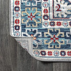 JONATHAN Y Modern Vintage Medallion Blue/Light Grey Indoor Area Rug, 4x6, Country, Floral, Easy-Cleaning for Living Room, Bedroom, Kitchen, Pet Friendly, Non-Shedding (MDP108A-4)