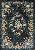 Loloi Rifle Paper Co. Laurel Collection LAU-01 Dark Navy 7'-10" x 10' Area Rug