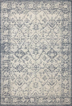 Loloi Magnolia Home by Joanna Gaines Gigi Collection GIG-02 Ivory/Blue 6'-7" x 9'-2" Area Rug