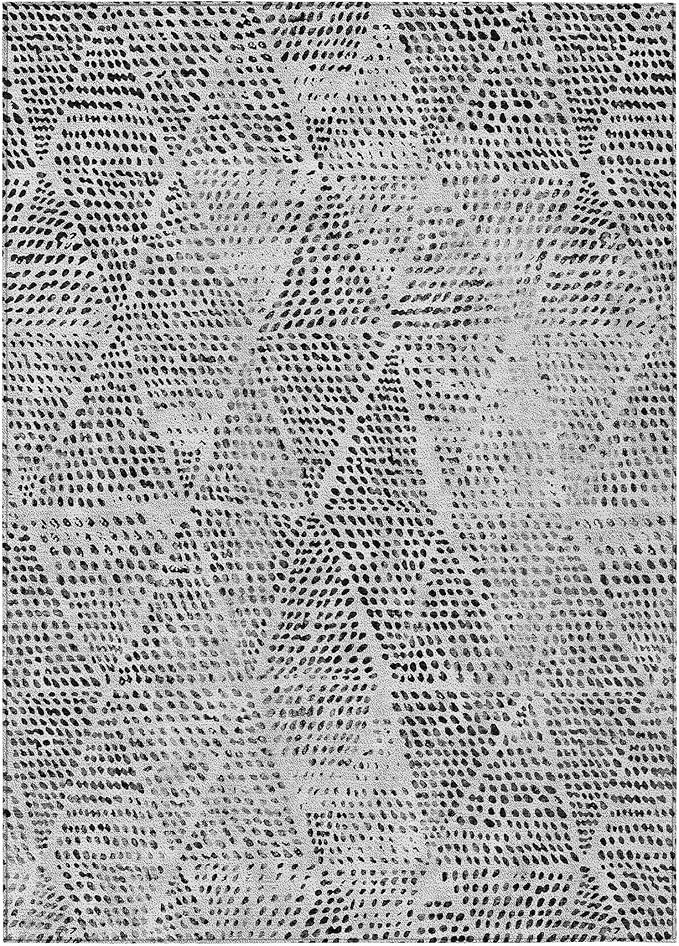 Addison Rugs Chantille ACN591 Pewter 9' x 12' Indoor Outdoor Area Rug, Easy Clean, Machine Washable, Non Shedding, Bedroom, Living Room, Dining Room, Kitchen, Patio Rug