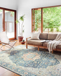 Loloi Skye Collection SKY-12 Ocean/Multi 6'-0" x 9'-0" Area Rug