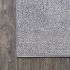 JONATHAN Y Haze Solid Low-Pile Gray Indoor Area Rug 12x15, Coastal,Bohemian,Minimalist,Classic, Easy-Cleaning for Living Room,Bedroom,Kitchen,Pet Friendly,Non-Shedding (SEU100A-15)