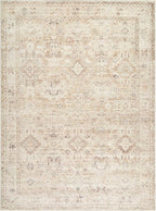 Hauteloom Nakia Living Room, Bedroom Area Rug - Traditional - Beige, Taupe, Ivory - 9'1" x 12'