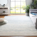 SAFAVIEH Adirondack Collection Area Rug - 10' Square, Slate & Cream, Modern Ombre Design, Non Shedding & Easy to Clean, Ideal for Living Room, Bedroom, Office, Dining Space (ADR113T)