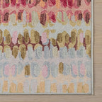 Dash & Albert Paint Chip Pastel Machine Washable Rug, 5 X 8 Feet, Multicolored Geometric Pattern