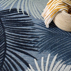Nourison Home Suncoast Denim 5'3" x 7'3" Area Rug - Easy Clean, Non Shedding, Bed Room, Living Room, Dining Room, Kitchen (5' x 7')