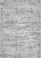 9x12 Area Rug Living Room Rugs - Washable Neutral Modern Abstract Soft Thin Rug Indoor Floor No Slip Rug Carpet for Bedroom Under Dining Table Home Office Decor - Light Gray