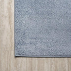 JONATHAN Y Haze Solid Low-Pile Classic Blue Indoor Area Rug 9x12, Coastal,Bohemian,Minimalist,Classic, Easy-Cleaning for Living Room,Bedroom,Kitchen,Pet Friendly,Non-Shedding (SEU100F-9)