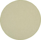 Nourison Home Courtyard Ivory Green 6' x Round Area Rug - Easy Clean, Non Shedding, Bed Room, Living Room, Dining Room, Kitchen (6' x Round)