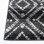 SAFAVIEH Adirondack Collection Accent Rug - 2'6" x 4', Black & Ivory, Modern Distressed Design, Non-Shedding & Easy Care, Ideal for High Traffic Areas in Entryway, Living Room, Bedroom (ADR131A)