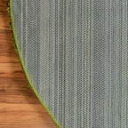 Unique Loom Solid Shag Collection Area Rug (6' 1" Round, Grass Green)