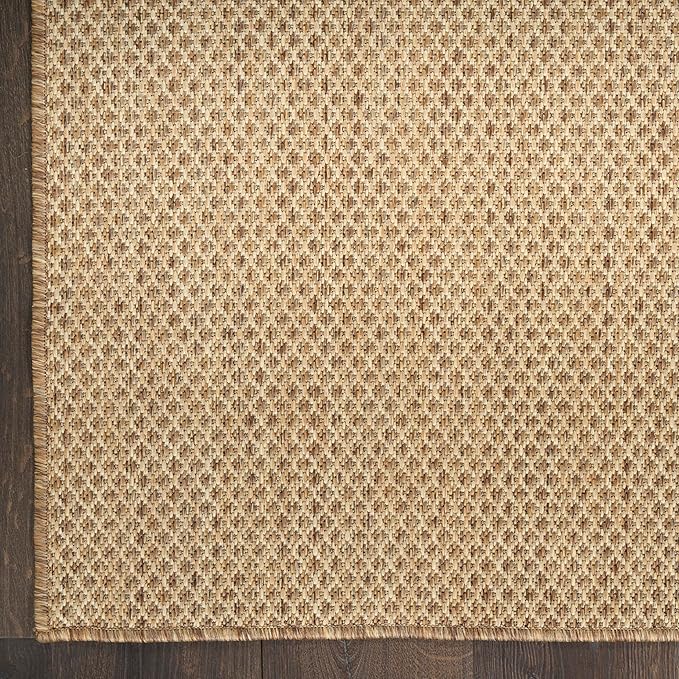 Nourison Home Courtyard Jute 8' x 10' Area Rug - Easy Clean, Non Shedding, Bed Room, Living Room, Dining Room, Kitchen (8' x 10')