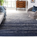 SAFAVIEH Area Rug 9x12 - Adirondack Collection - Large - Navy & Grey, Modern Ombre Design, Non Shedding & Easy to Clean, Ideal for Living Room, Bedroom, Office, Dining Space (ADR113E)