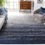 SAFAVIEH Area Rug 11x15 - Adirondack Collection - Large - Navy & Grey, Modern Ombre Design, Non Shedding & Easy to Clean, Ideal for Living Room, Bedroom, Office, Dining Space (ADR113E)