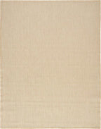 Nourison Home Courtyard Natural 9' x 12' Area Rug - Easy Clean, Non Shedding, Bed Room, Living Room, Dining Room, Kitchen (9' x 12')