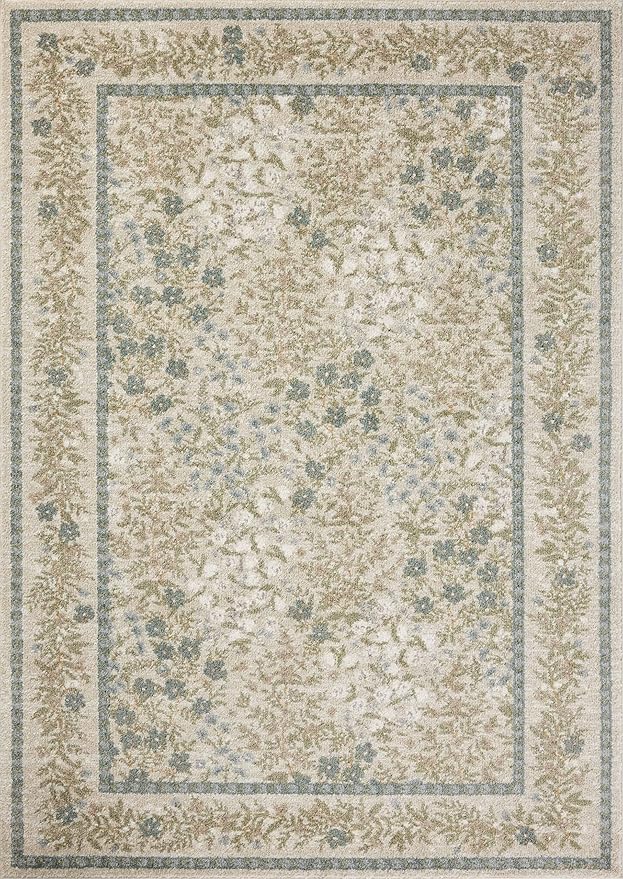 Loloi Rifle Paper Co. Laurel Collection LAU-03 Ivory/Multi 2'-8" x 10' Runner Rug