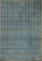 Loloi Chris Loves Julia Calvin Collection CLV-02 Ocean/Olive 2'-7" x 10'-0" Runner Rug Checkered Neutral Soft Living Room Bedroom Carpet