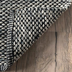 Nuloom Alessi Hand Woven, Grey, 11'6" x 14'6", Solid, Cotton, Soft and Gentle, High Traffic, Stain Resistant, Easy Clean, Durable Area Rug for Bedroom, Living Room, Dining Space, Den, Foyer, Entryway
