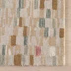 Dash & Albert Ashmore Multi Hand Micro Hooked Wool Rug, 5 X 8 Feet, Multicolored Geometric Pattern