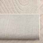 Well Woven Custom Size Hallway Stair Runner - Choose Your Length - 27 Inches Wide x 25 Feet Long Runner (27" x 25' Runner) Rug - Ivory Sibi Soft Touch, Modern Abstract - Hi-Lo Pile
