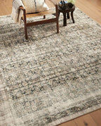 Loloi Amber Lewis Morgan Collection MOG-02 Navy/Sand 2'-3" x 7'-6" 38" Thick Runner Rug feat. CloudPile, Neutral, Room Décor, Vintage Inspired, Livingroom, Bedroom, Dining Area