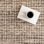 Rugs USA Melrose Handmade, Brown/Ivory, 3' x 5', Wool & Cotton, Soft and Cozy, High Traffic, Stain Resistant, Easy Clean, Durable Area Rug for Bedroom, Living Room, Dining Space, Den, Foyer, Entryway