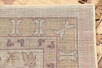Unique Loom Taftan Collection Border Geometric Tribal Inspired Design Area Rug (8' 0 x 8' 0 Square, Ivory/ Tan)