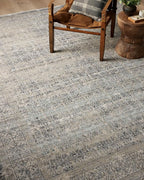 Loloi Amber Lewis Alie Collection ALE-04 Sky/Stone 5'-3'' x 7'-9'', .13'' Pile Height, Area Rug