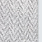 Well Woven Custom Size Hallway & Stair Runner- Harlow Pompeii Light Grey 31 Inches Wide x 25 Feet Long Runner (31" x 25') Runner Rug - Modern Chevron Pattern, Ultra-Soft, Easy-Clean
