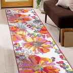 Rugshop Modern Bright Flowers Non-Slip (Non-Skid) Area Rug Runner 2' X 7' (22" X 84") Multi