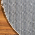 Unique Loom Solid Shag Collection Area Rug (4' 1" Round, Taupe)