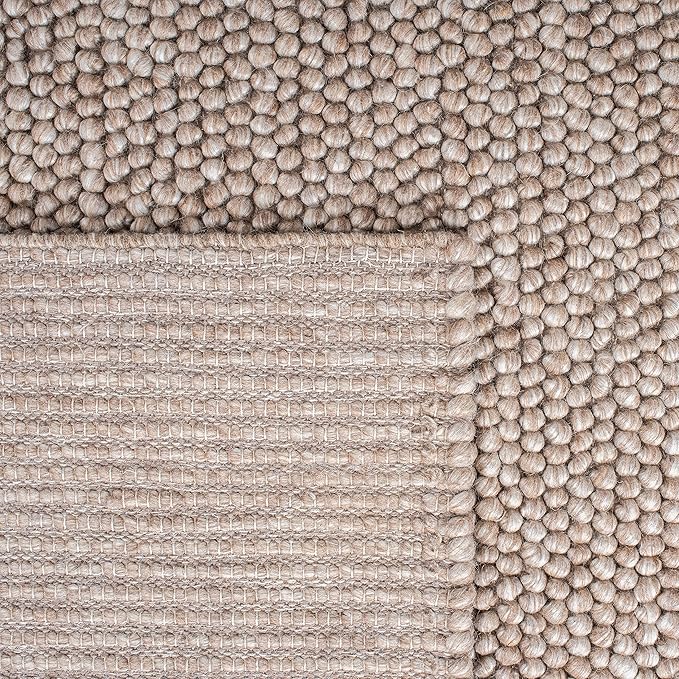 SAFAVIEH Area Rug 10x14 - Natura Collection - Large - Brown, Handmade Wool Blend, Textured Design, Ideal for Living Room, Bedroom, Dining Space (NAT620T)