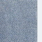 Well Woven Custom Size Hallway & Stair Runner- Harlow Pompeii Light Blue 27 Inches Wide x 24 Feet Long Runner (27" x 24') Runner Rug - Modern Chevron Pattern, Ultra-Soft, Easy-Clean