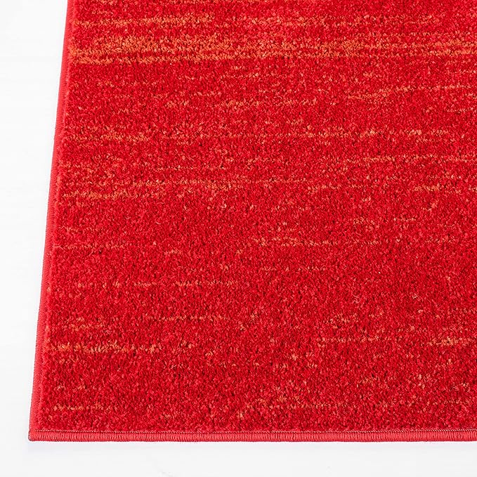 SAFAVIEH Area Rug 9x12 - Adirondack Collection - Large - Red & Grey, Modern Ombre Design, Non Shedding & Easy to Clean, Ideal for Living Room, Bedroom, Office, Dining Space (ADR113Q)