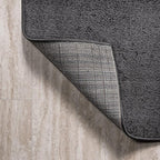 JONATHAN Y Haze Solid Low-Pile Black Runner Rug 2x10, Coastal,Bohemian,Minimalist,Classic, Easy-Cleaning for Living Room,Bedroom,Kitchen,Pet Friendly,Non-Shedding (SEU100I-210)