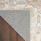 Nourison Home Astra Machine Washable Beige 2'2" x 4' Area Rug - Easy Clean, Non Shedding, Bed Room, Living Room, Dining Room, Kitchen (2' x 4')