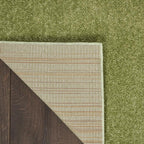 Nourison Home Nourison Essentials Green 2'2" x 14' Area Rug - Easy Clean, Non Shedding, Bed Room, Living Room, Dining Room, Kitchen (14' Runner)