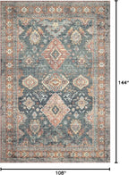 Loloi Skye Collection SKY-10 Sea/Rust 9'-0" x 12'-0" Area Rug
