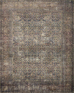 Loloi Amber Lewis Morgan Collection MOG-03 Denim/Multi 2'-3" x 11'-6" 38" Thick Runner Rug feat. CloudPile, Neutral, Room Décor, Vintage Inspired, Livingroom, Bedroom, Dining Area