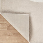Abani Deco Collection Area Rug - Beige Modern Abstract Ribbon Design - 2' x 3' - for Living Room, Bedroom & Office