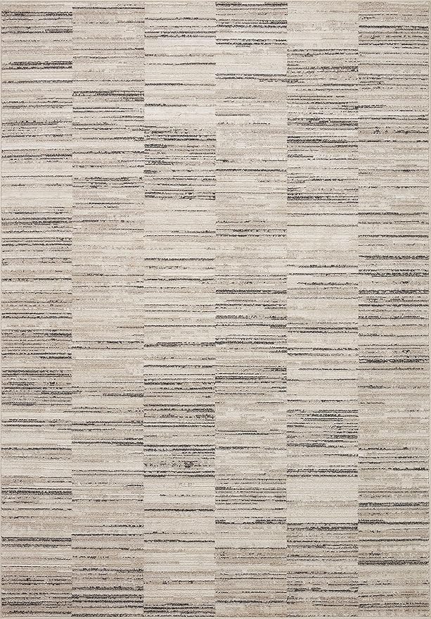 Loloi Darby Collection DAR-01 Charcoal/Sand 2'-7" x 12'-0" Runner Rug