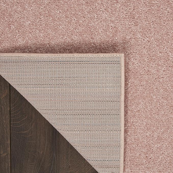 Nourison Home Nourison Essentials Pink 3' x 5' Area Rug - Easy Clean, Non Shedding, Bed Room, Living Room, Dining Room, Kitchen (3' x 5')
