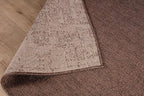 CAMILSON Easy Jute Rug 8x10, Indoor Outdoor Brown Color Fiber Area Rugs for Living Room Patio and Kitchen Rug, Solid Boho Woven Design, Easy-Cleaning, Washable Outside Carpet Alfombras (8 x 10)