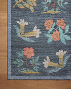 Loloi Rifle Paper Co. Rosa Collection RSA-03 Navy 5'-0" x 7'-6" Area Rug