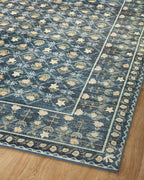 Loloi Rifle Paper Co. Eden Collection EDE-03 Lattice Indigo 5'-0" x 7'-6" Area Rug feat. CloudPile™