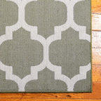 Rugs.com Lattice Collection Rug – 5' x 8' Dark Green Medium Rug Perfect for Bedrooms, Dining Rooms, Living Rooms