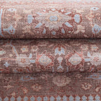 Fame Living Washable Area Rug. Modern Farmhouse. Vintage. Turkish. Bohemian. Distressed. Oriental. Traditional. Rugs for Living Room. Dining. Bedroom. Office. Entryway. Foyer. (860TT, 7'5" x 9'8")