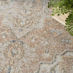 Nourison Home Astra Machine Washable Beige 5'3" x 7' Area Rug - Easy Clean, Non Shedding, Bed Room, Living Room, Dining Room, Kitchen (5' x 7')