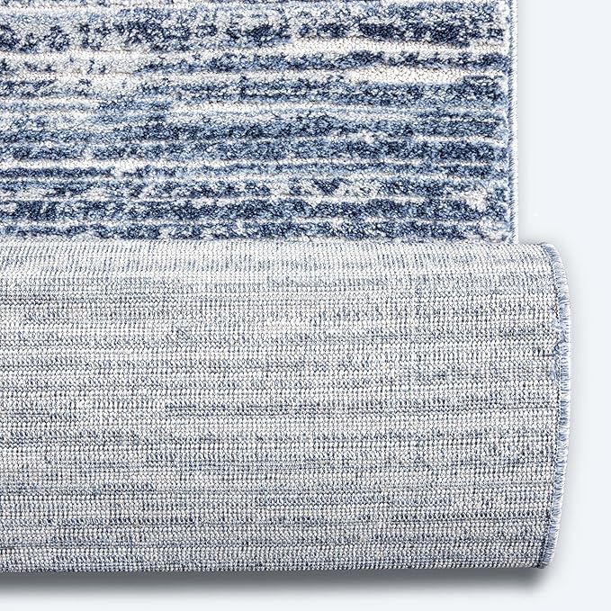 Well Woven Custom Size Hallway & Stair Runner- Harlow Delphi Taupe 27 Inches Wide x 25 Feet Long Runner (27" x 25') Runner Rug - Modern Stripes Pattern, Ultra-Soft, Easy-Clean